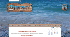 Desktop Screenshot of ojibwaypark.org