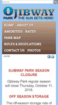Mobile Screenshot of ojibwaypark.org
