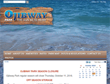 Tablet Screenshot of ojibwaypark.org